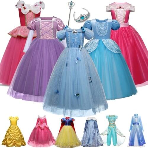 Princess Costume for Baby Girls Halloween Dress Kids Carnival Party Cosplay Clothes Children Halloween Costumes Girls Clothes