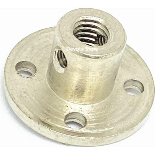 M3 M4 M6 Threaded Shaft Gear Motor Flange Nut DIY Coupling Screw Guide shaft Support