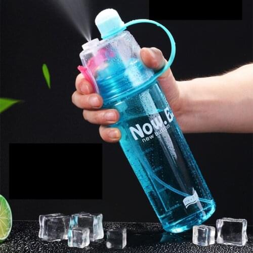 New 400/600Ml Color Solid Plastic Spray Cool Summer Sport Water Bottle Portable Climbing Outdoor Bike Shaker My Water Bottles