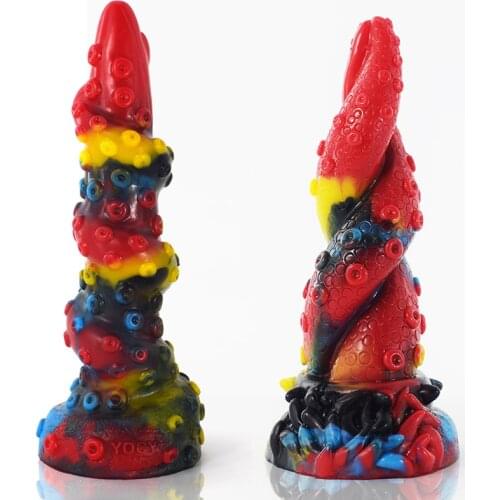 New Octopus Feet Animal Dildos Silicone Penis Products Simulation Masturbation Device Vagina G-Spot Female Sex Products 18