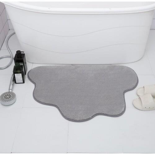 Cloud Shape Bath Mat Bathroom Carpets Absorbent Microfiber Suede Area Rug Home Hotel Anti-slip Shower Room Door Floor Mats tapis