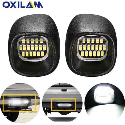 2x License Plate Light Number Lamp LED Bulb Canbus Error Free Car Light For Bravada Chevrolet S10 Pickup Blazer GMC Jimmy Sonoma