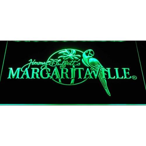 A267 Jimmy Buffett Margaritaville LED Neon Light Signs with On/Off Switch 7 Colors to choose