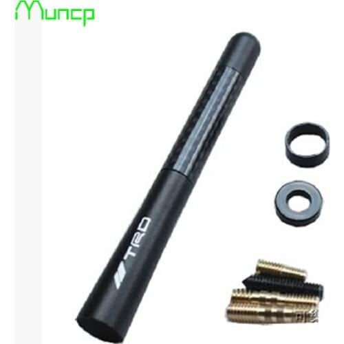 Muncp Universal Car Antenna FM AM Radio Carbon Fiber Short Car Aerial For Jaguar XF XJ XJS XK S-TYPE X-TYPE XJ8 XJL XJ6 XKR XK8