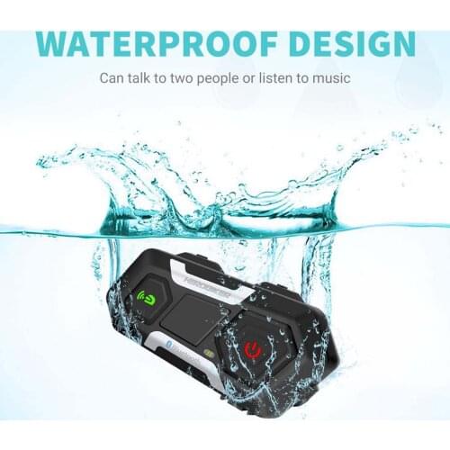 Universal Wireless Motorcycle Intercom 1200M Bluetooth Headset for Helmet