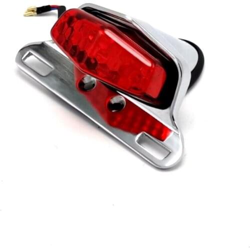 Universal Motorcycle LED Tailight Rear Light Motorbike License Plate Light Driving lights Brake Light Indicator Lamp T3EF