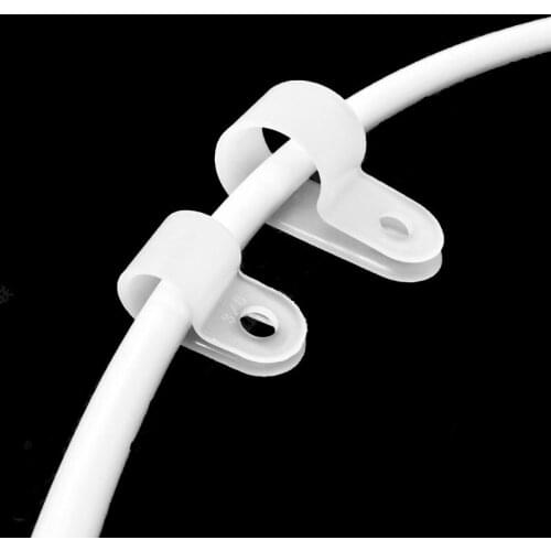 Thickened R-type Cable Clips clamp wire fixing clamp cable organizer cable line buckle storage wiring clamp