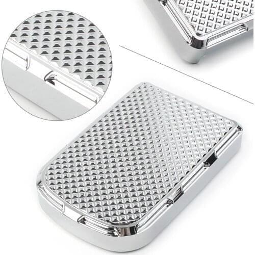 Motorcycle CNC Brake Pedal Pad Cover Guard For Harley Touring Electra Street Tri Glide Chrome