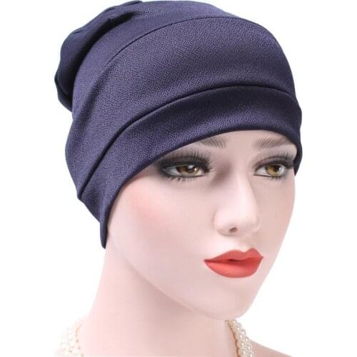 Women India Hat Muslim Ruffle Cancer Chemo Hat Beanie Scarf Turban Head Wrap Cap