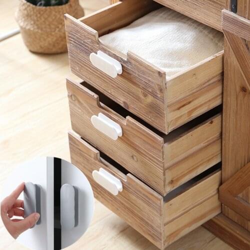 2Pcs/set Multifunctional Creative Sticky Assist Handle Self-adhesive Plastic Handle For Furniture Auxiliary Handle Cover Window