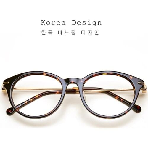 2020 Retro Round eye glasses frame Women Acetate female eyeglasses Computer Myopia Prescription glasses Korean eyewear frames