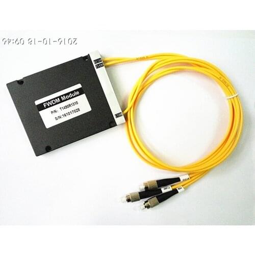 3 Ports FWDM 3mm 1M ABS Box FC/PC T1490 R1310 FWDM Module Filter Wavelength Division Multiplexer