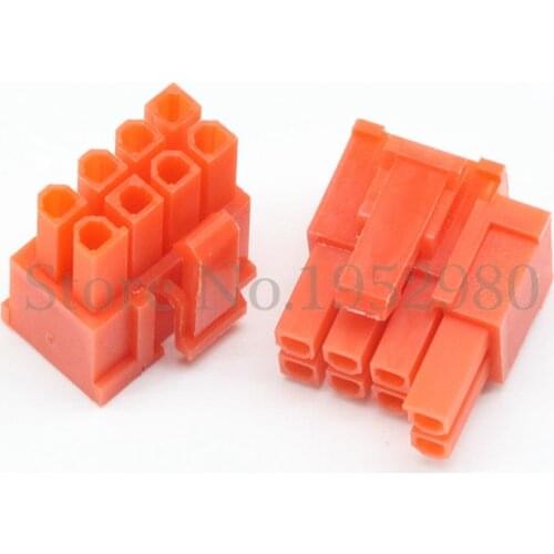 50PCS 4.2mm Pitch 5557 ATX Graphics Card GPU PCI-E Power Connector 6+2Pin 8Pin Male Housing Red