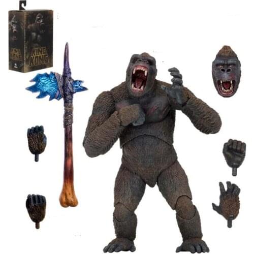 7 inch Movie Kings Monkey Kong with Battle Axe Figure Model Toys for Children