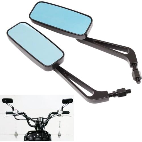 8mm 10mm Universal Motorcycle Rear view Side Mirrors For Harley Honda Yamaha Kawasaki Street Sports Bike Chopper Cruiser