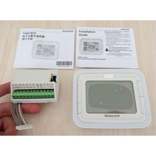 Digital HoneyWell Air Conditioner Room Thermostat Digital LCD Screen Fan Coil Unit Thermostat T6861H2WB