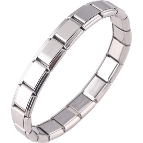 Men Women Elastic Bracelet Party Casual Birthday Fashion Jewelry Bangle Silver Accessories Durable Gift Stainless Steel Portable