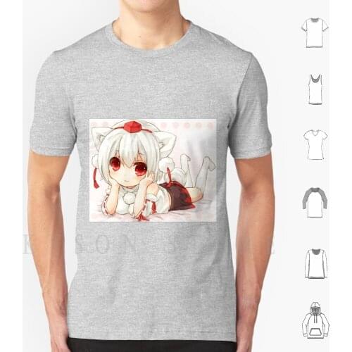 Cute Anime Wolf Girl T Shirt Men Cotton Anime Cute Kawaii Loli Wolf Ears Ear Wolf Ear Fox Cat Dog
