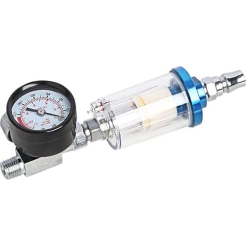 W3JE Spray Tool Water Filter Oil Water Separator with Universal Inlet /Outlet Design for Paint Spray Tool and Air Compressor