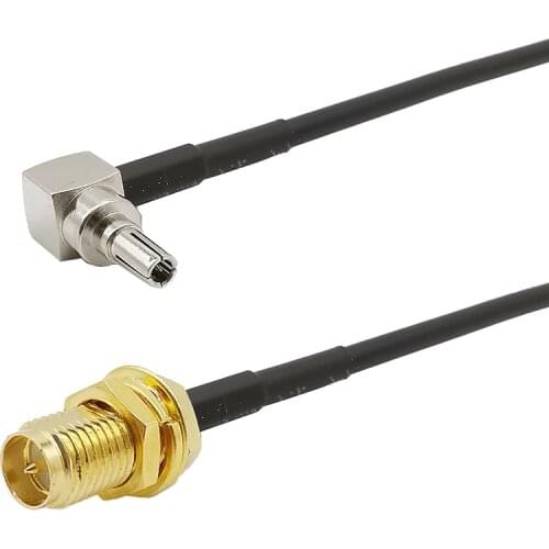 RF RG174 Cable CRC9 Male Plug Right Angle To RP SMA Female Jack Coax Pigtail Jack Plug Wire Connector Adapter For HUAWEI 3G/4G