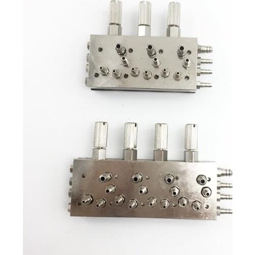 Dental lab supply valve 3 In 1/ 4 in 1 Dental Valve Control Dental Chair Air / Water Diaphragm Membrane Valve