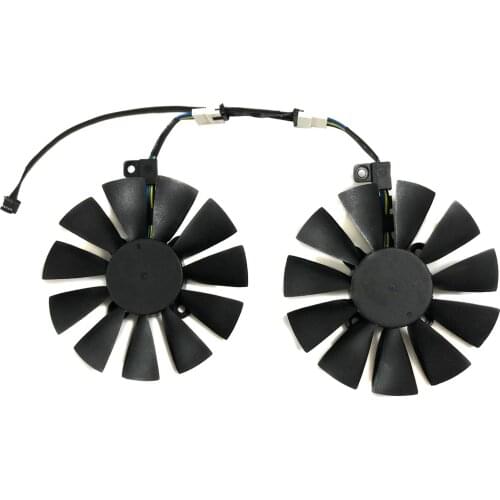 Computer VGA gpu Cooler dual RX480 graphics card fan for ASUS Dual RX 480 Video Cards Cooling