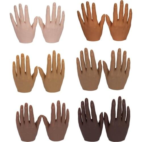1 Pair Silicone Lifesize Female Mannequin Hand Display Jewelry Display Art Sketch
