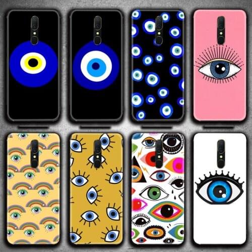 Fashion Evil EyePhone Case For Oppo A5 A9 2020 Reno2 z Renoace 3pro A73S A71 F11