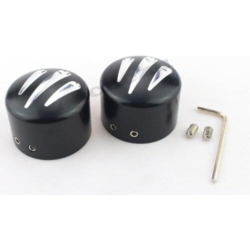 ACZ Motorcycle 1pair Front Axle Nut Cap Bolt Kit Wheel Housing Cover For Harley Sportsters Softails XL883 1200 X48 Dyna Touring