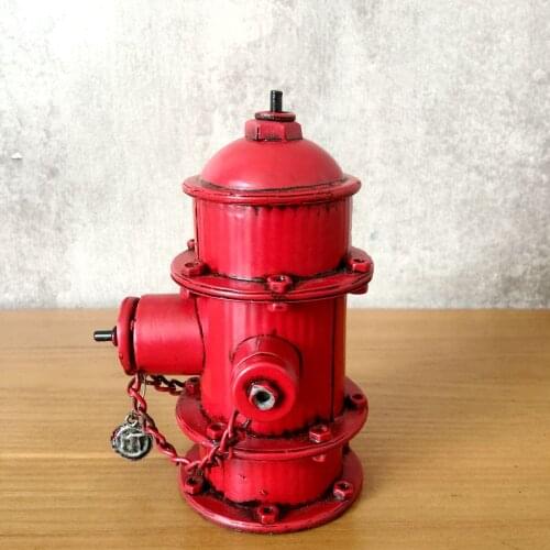 Fire Hydrant Handicraft Ironwork Model Tin Retro Crafts Handmade Collection Handicraft Decorations Gifts Nostalgic Antique