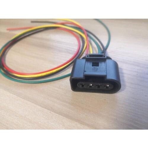 Ignition Coil Plug Connector With 0.5m Long Wiring Harness For VW VAG Passat B5 CC Jetta Golf Audi A4 Q3 Q5 1J0973724 4B0973724