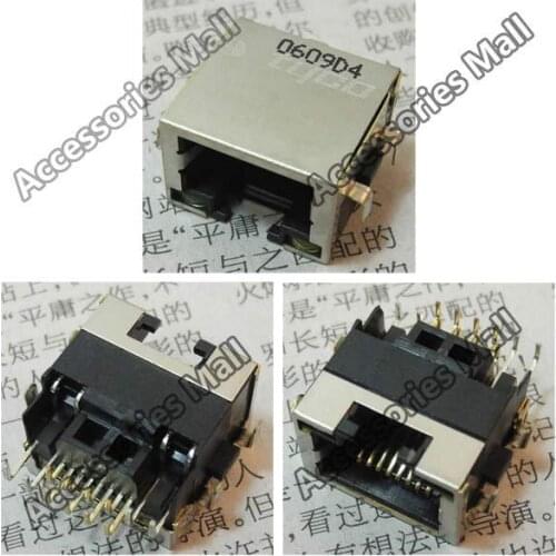 Free Shipping Laptop RJ45 Jack/Network interface cards/Ethernet port/LAN Port with light for Lenovo Y550 Y550A Y550M Y550P