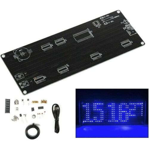 SMD LED Dot Matrixs Digital Clock Production Kit Electronic DIY Clock Kit Electronic Production Parts Accessory