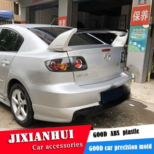 For Mazda 3 Spoiler 2006-2013 Mazda 3 FD2 Spoiler 3DCK ABS plastic Material Car Rear Wing Color Rear Spoiler