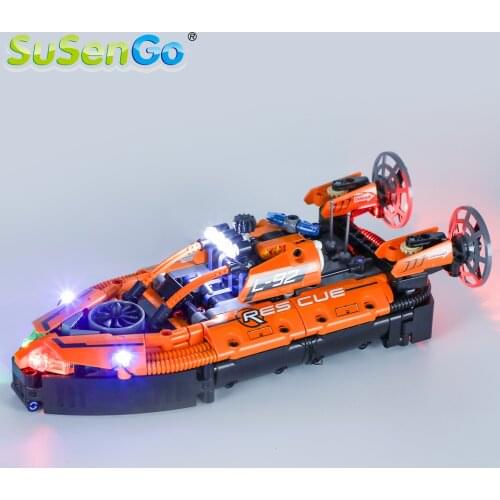 SuSenGo LED Light Kit For 42120 Rescue Hovercraft, (Model Not Included)