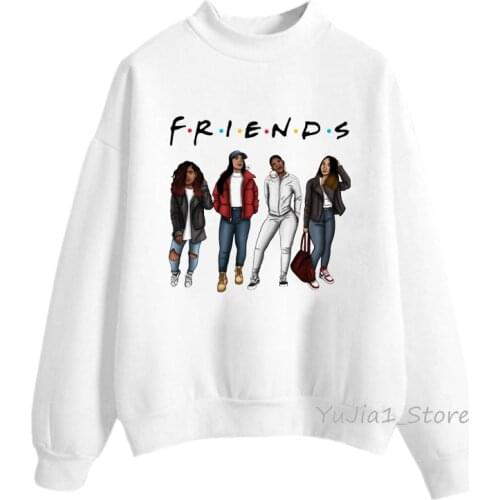 Friends melanin hoodies women clothes 2021 sweatshirt girls spring autumn winter sudadera mujer streetwear