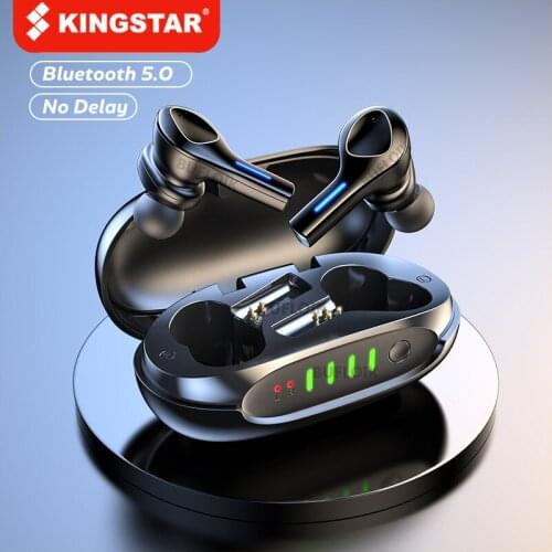 KINGSTAR TWS 5.0 Earphones Waterproof Wireless Headphones HiFi Stereo Sports Earbuds Bluetooth-Compatible Headsets
