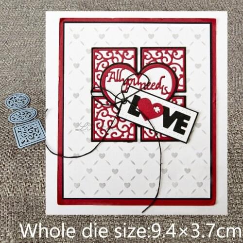 XLDesign Craft Metal Cutting Dies stencil mold lace circle square decoration scrapbook Album Paper Card Craft Embossing die cuts