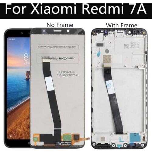 For Xiaomi redmi 7A LCD Display Touch Screen WIth frame Digitizer Assembly Replacement FOR redmi 7A LCD M1903C3EE T C