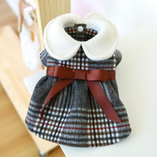 Winter Dog Dress Girl Dog Clothes Princess Dresses Cat Puppy Apparel Garment Yorkies Bichon Poodle Dachshund Schnauzer Clothing