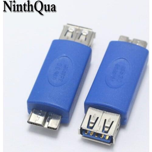 1pcs USB 3.0 Type A Female jack to Micro OTG USB Type B Extension Cord Connector Adapter for PC