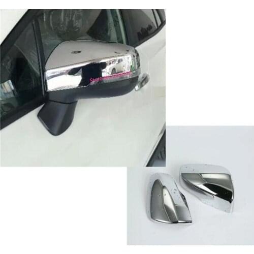 For SUBARU XV 2018 2019 2020 2021 Car ABS Chrome Back Rear View Rearview Side Mirror Strip Cover Stick Trim Panel Lamp 2pcs