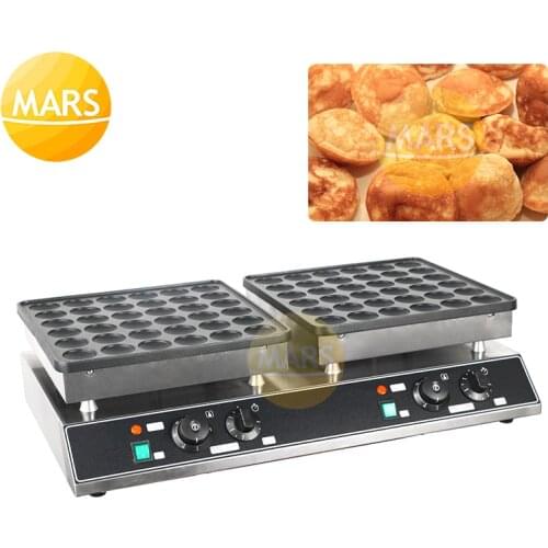 Commercial 2000W Poffertjes Machine 72 Holes Non-stick Mini Dutch Pancake Maker Electric Waffle iron Plates Breakfast Machine