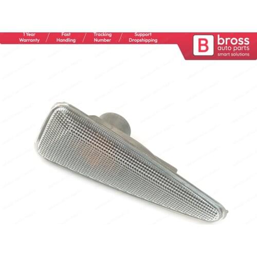 Bross Auto Parts BSP745 White Side Indicator Repeater Lamp 8200602765 Right Side for Dacia Sandero MK1 Renault Symbol MK2 Thalia