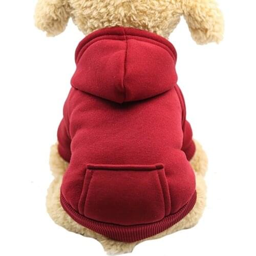 Security Dog Clothes Small Dog Hoodie Coat Pet Coat Soft Fleece Warm Puppy Clothes Dog Sweatshirt Winter Dog Clothes XS-2XL