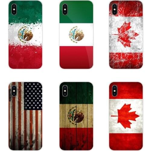 For Xiaomi Mi4 Mi5 Mi5S Mi6 Mi A1 A2 A3 5X 6X 8 CC 9 T Lite SE Pro America USA Canada Mexico Flag Accessories Phone Cases Covers