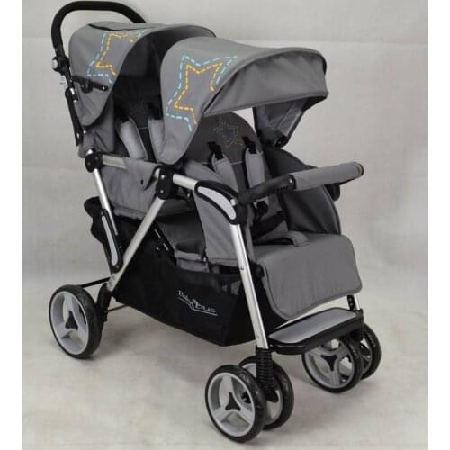 Twin Baby Strollers Can Sit Reclining High Landscape Folding Shock Absorbers Light Winter and Winter Double Stroller