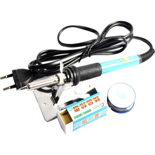 Mini 60W 220V Electric Soldering Ironelectrical Tools Adjustable Temperature Soldering Station With Solder Wire Paste Flux