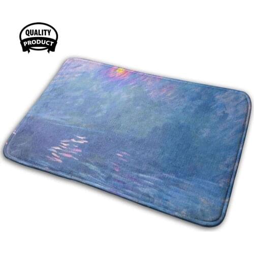 Waterloo Bridge By Soft Interesting Room Goods Rug Carpet Claude Water Lilies Water Oil Ism Flowers Floral Lake France French