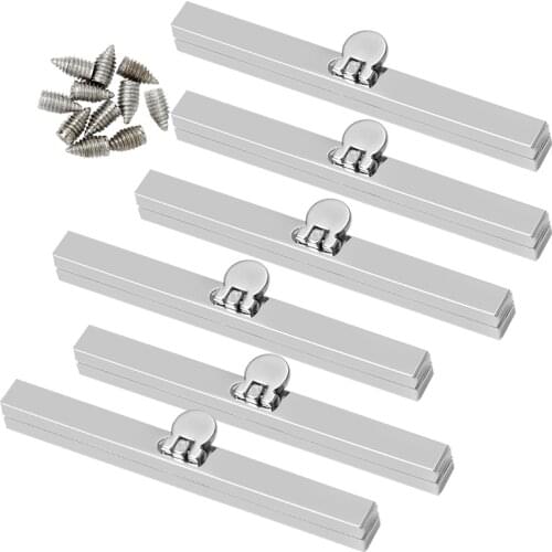 LMDZ 11.5cm Sliver DIY Handbag Metal Frame Purse Kiss Clasp Lock Handle Coin Bags Supplies for Purse Making Accessories